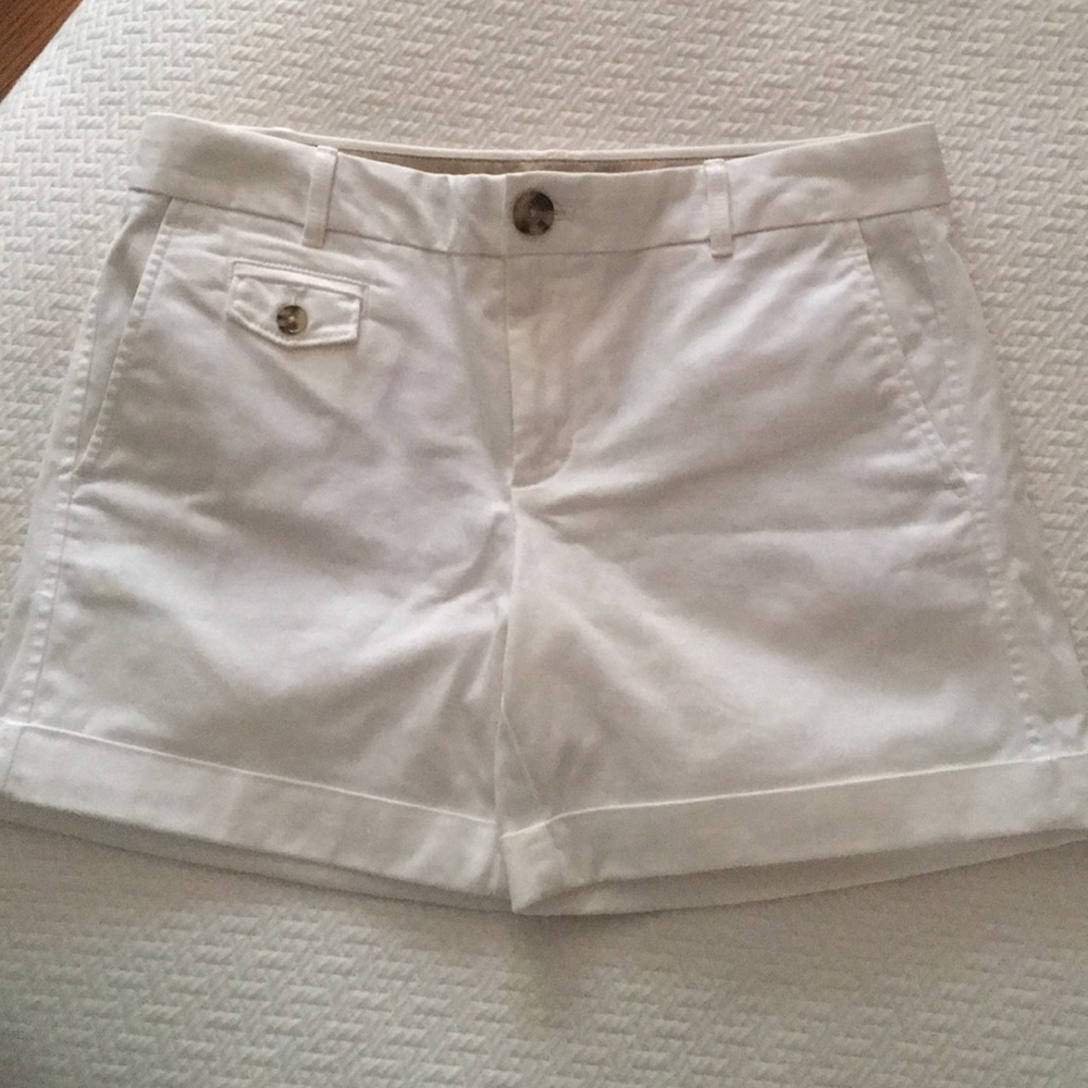 Like new. Banana Republic white shorts Size 2